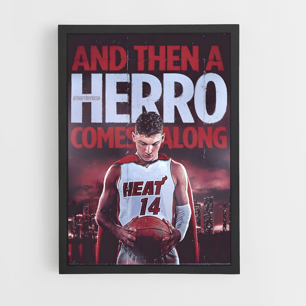Poster Miami Hero – affiche Basketball (vue 2)