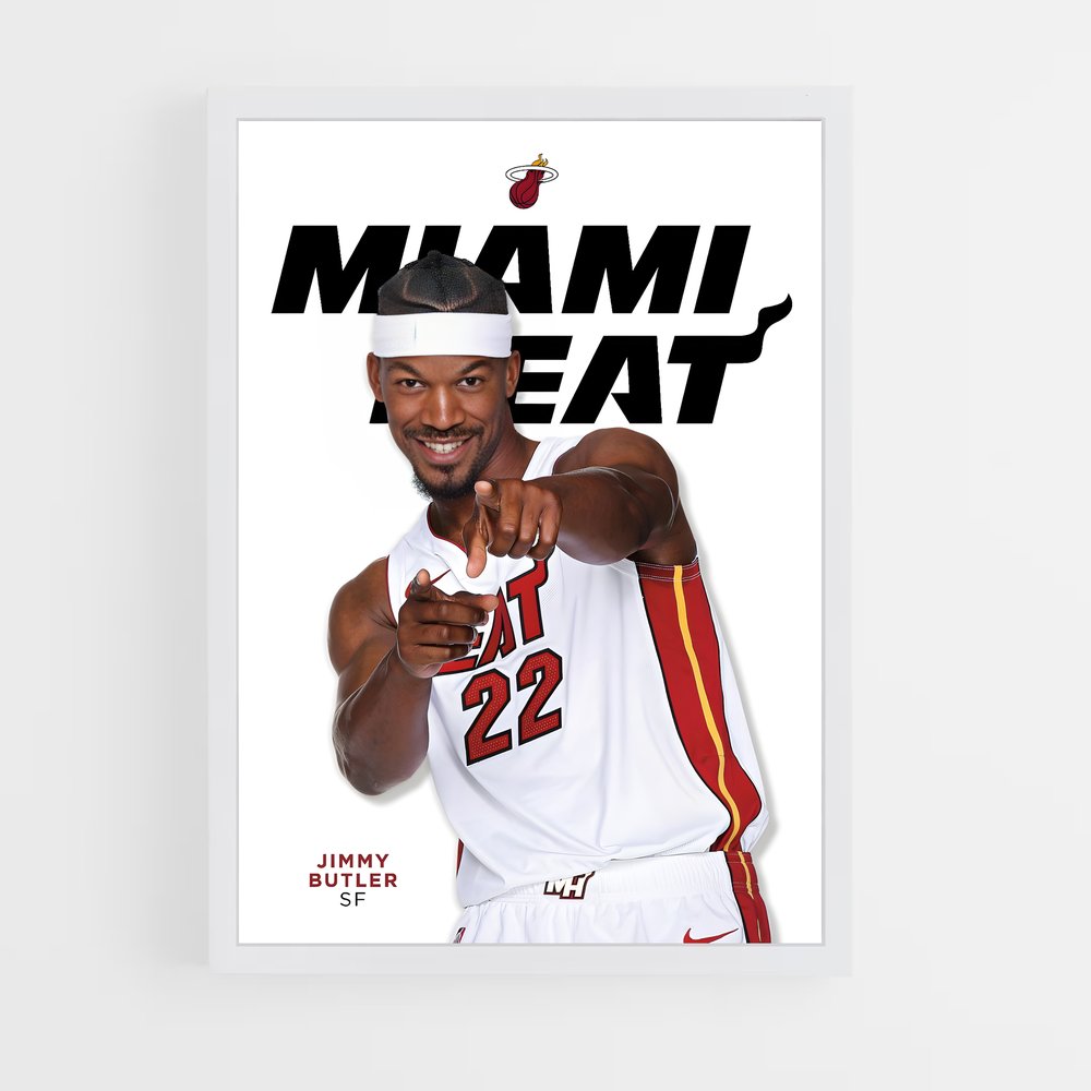 Poster Heat Dynamique – affiche Basketball (vue 3)