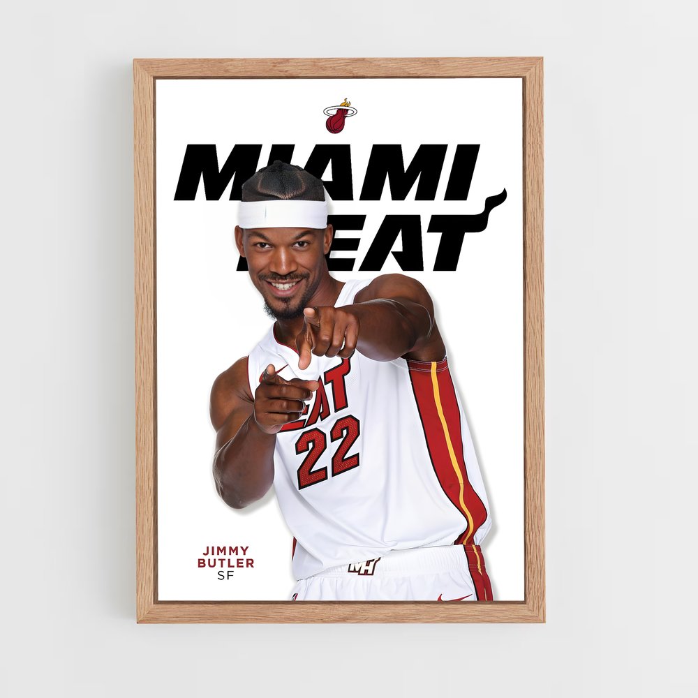 Poster Heat Dynamique – affiche Basketball (vue 4)