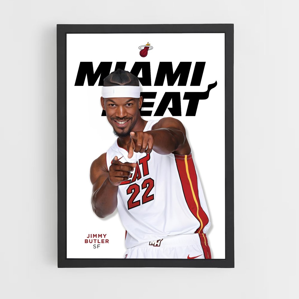 Poster Heat Dynamique – affiche Basketball (vue 2)