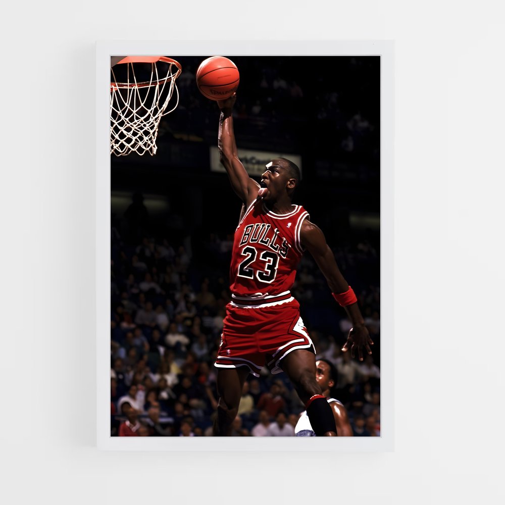 Poster Michael Jordan Dunk – affiche Basketball (vue 3)