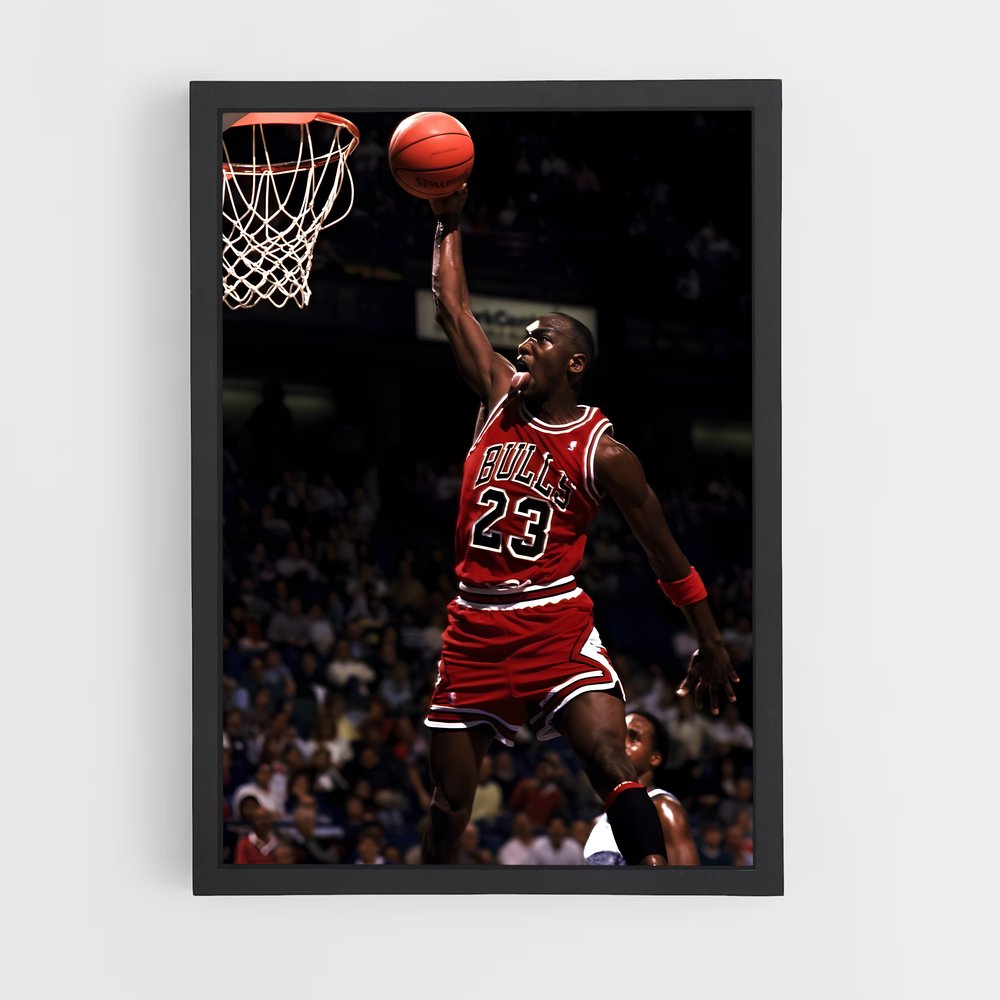 Poster Michael Jordan Dunk – affiche Basketball (vue 2)