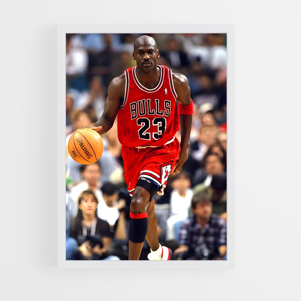 Poster Michael Jordan Dribbles – affiche Basketball (vue 3)