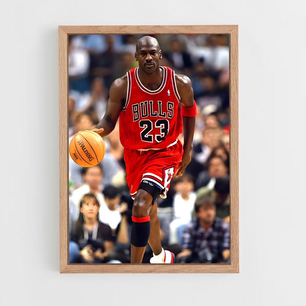 Poster Michael Jordan Dribbles – affiche Basketball (vue 4)