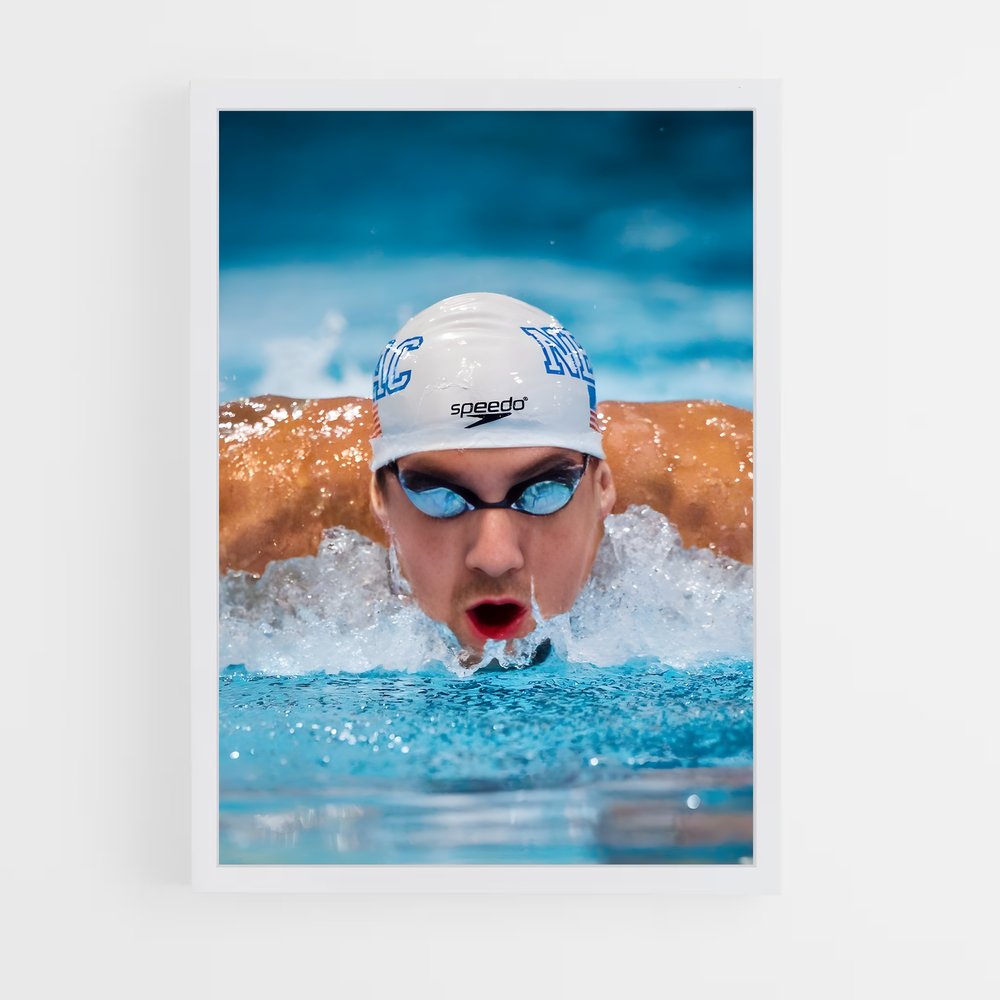 Poster Championnage Natation – affiche Jeux Olympiques (vue 3)