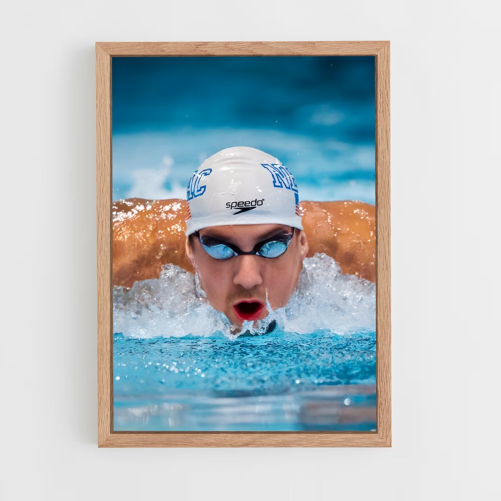 Poster Championnage Natation – affiche Jeux Olympiques (vue 4)