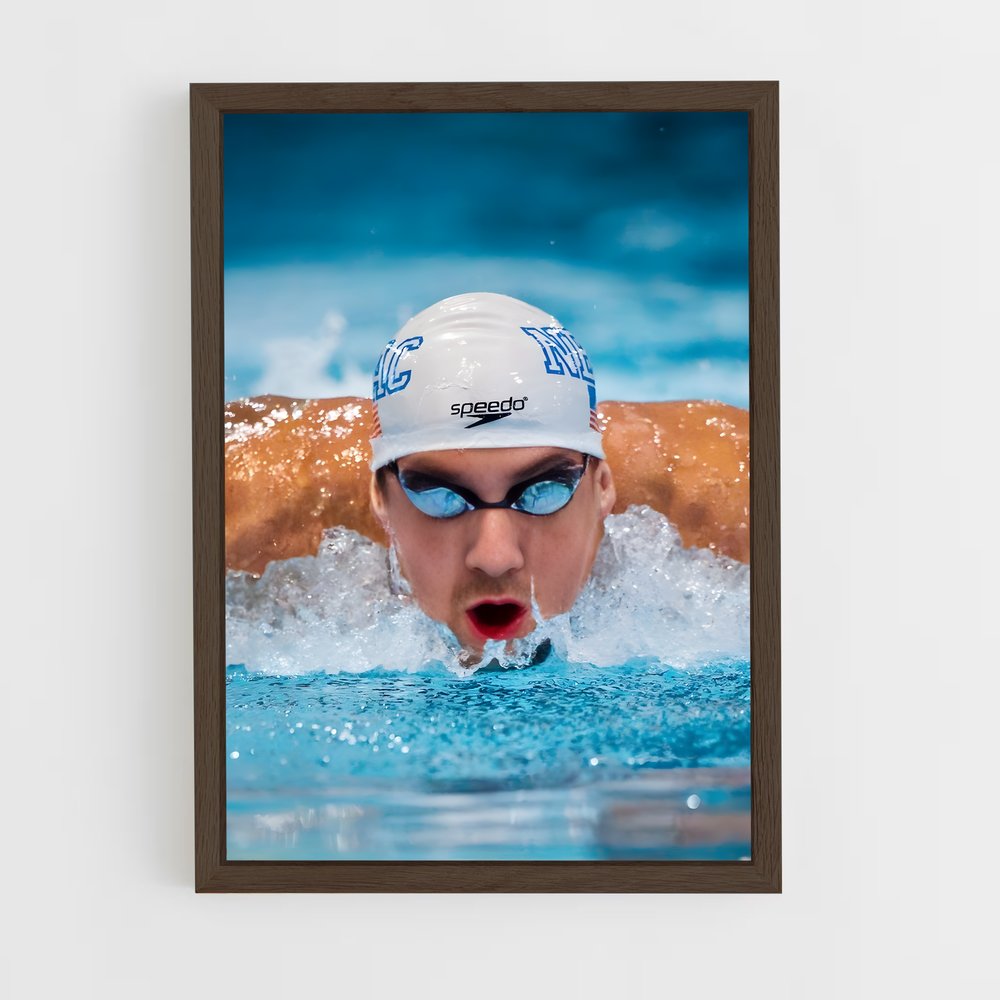 Poster Championnage Natation – affiche Jeux Olympiques (vue 5)