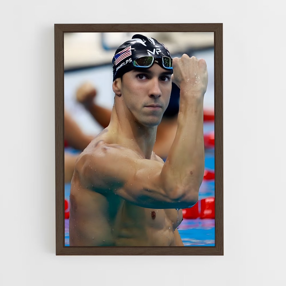 Poster Champion Phelps – affiche Jeux Olympiques (vue 5)