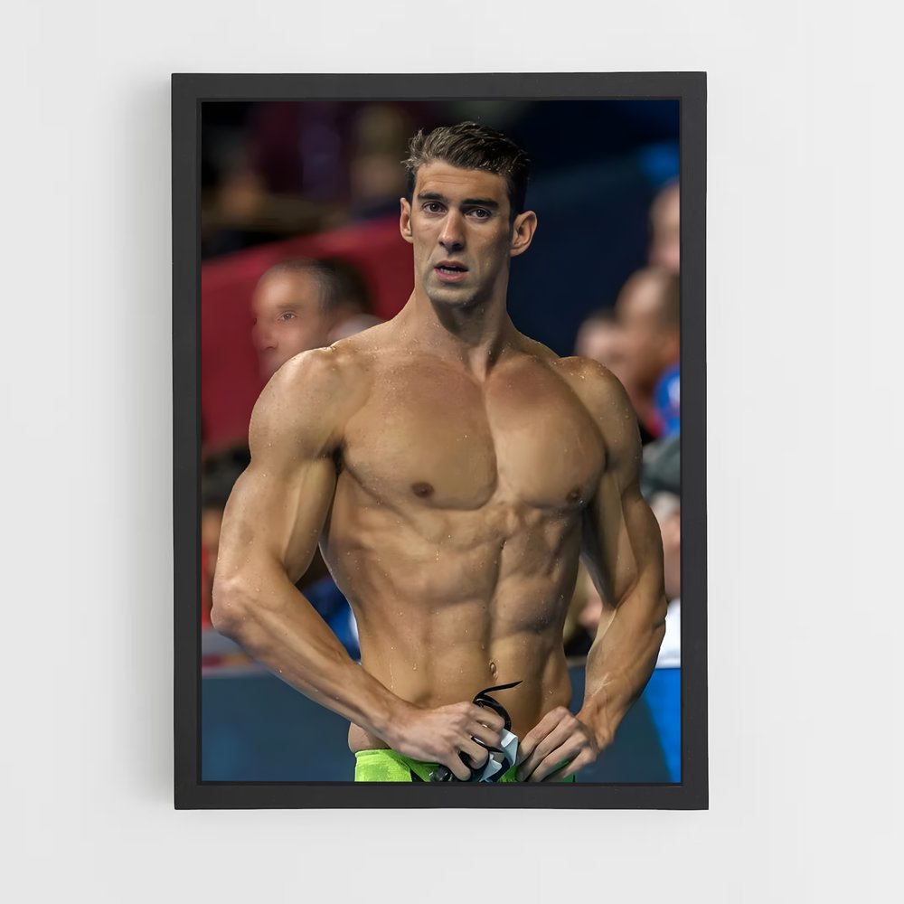 Poster Champion Natation – affiche Jeux Olympiques (vue 2)