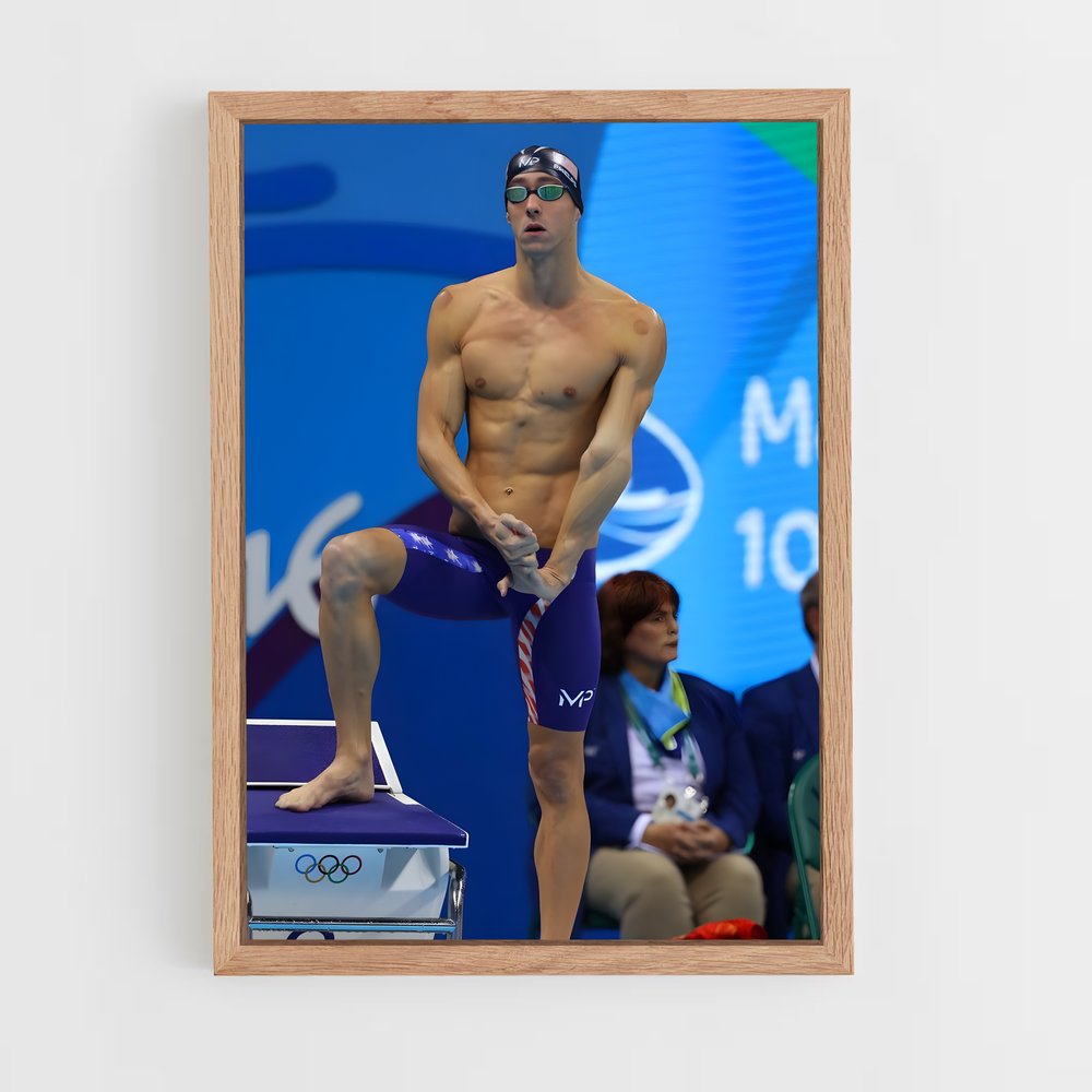 Poster Champion en Natation – affiche Jeux Olympiques (vue 4)