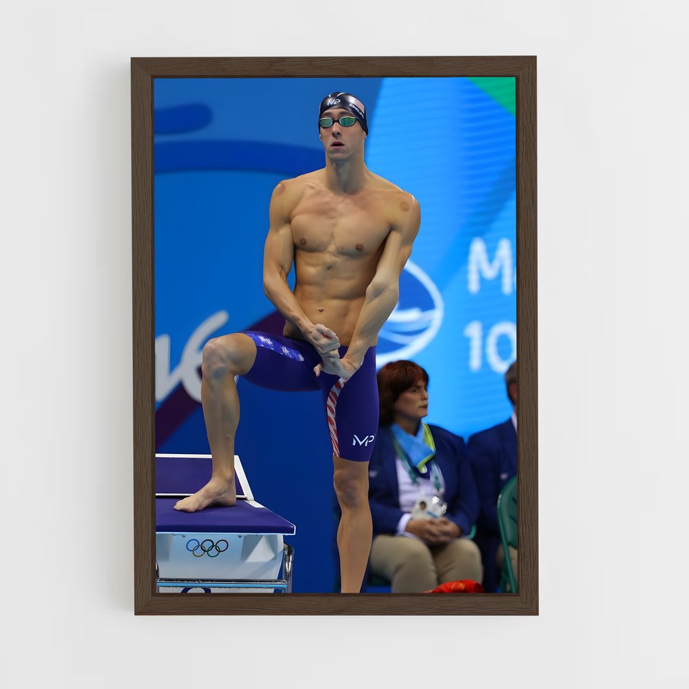 Poster Champion en Natation – affiche Jeux Olympiques (vue 5)