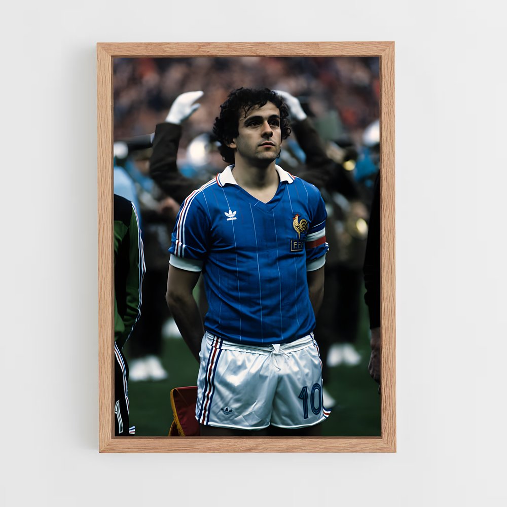 Poster Michel Platini France – affiche Football (vue 4)