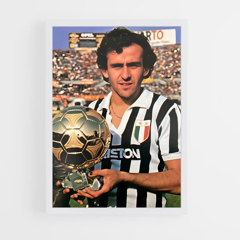 Poster Michel Platini Ballon d'or – affiche Football (vue 3)