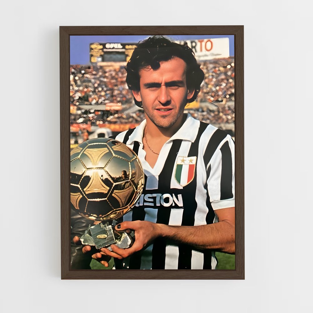 Poster Michel Platini Ballon d'or – affiche Football (vue 5)