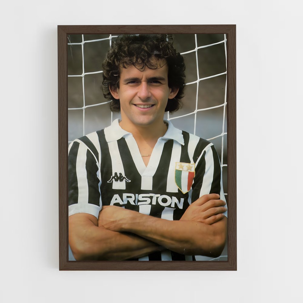 Poster Michel Platini Cage – affiche Football (vue 5)