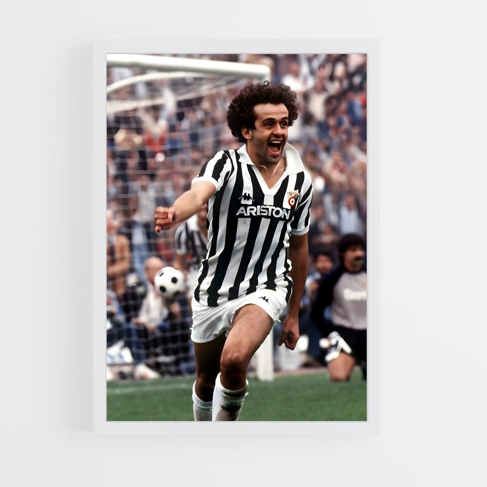 Poster Michel Platini Joueur – affiche Football (vue 3)