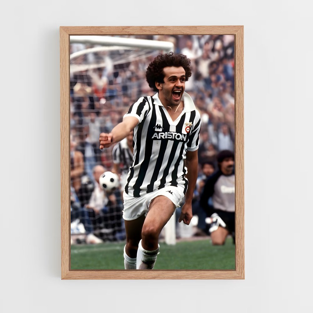 Poster Michel Platini Joueur – affiche Football (vue 4)