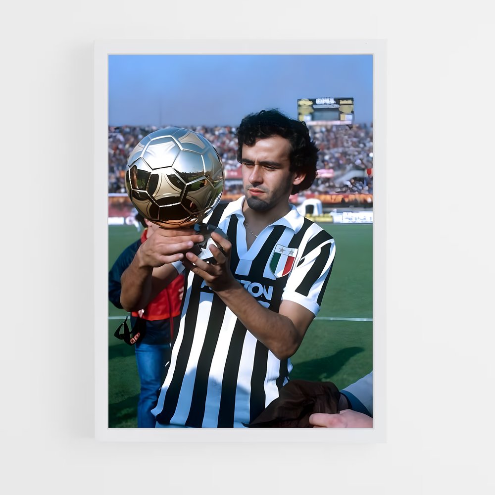 Poster Victoire Michel Platini – affiche Football (vue 3)