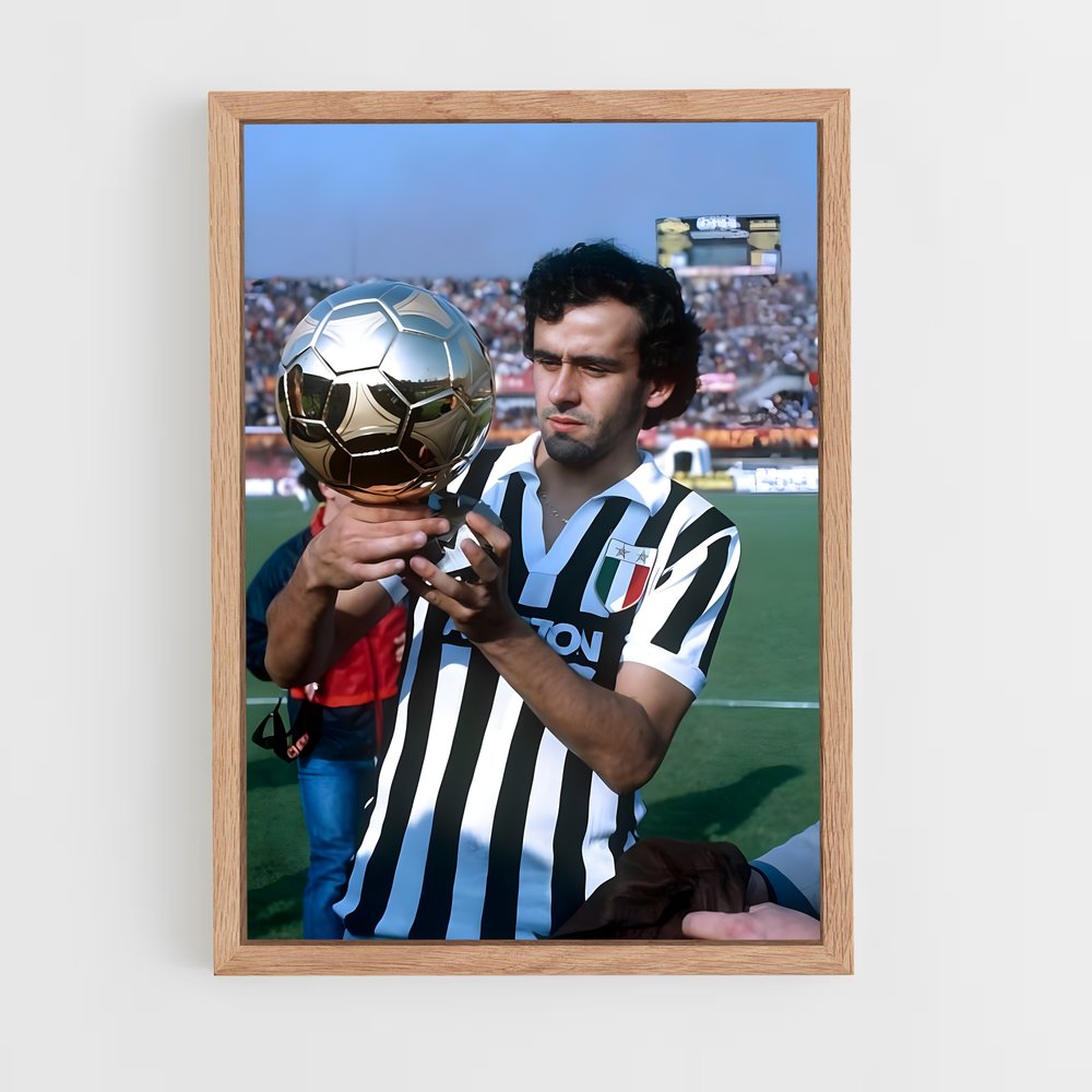 Poster Victoire Michel Platini – affiche Football (vue 4)