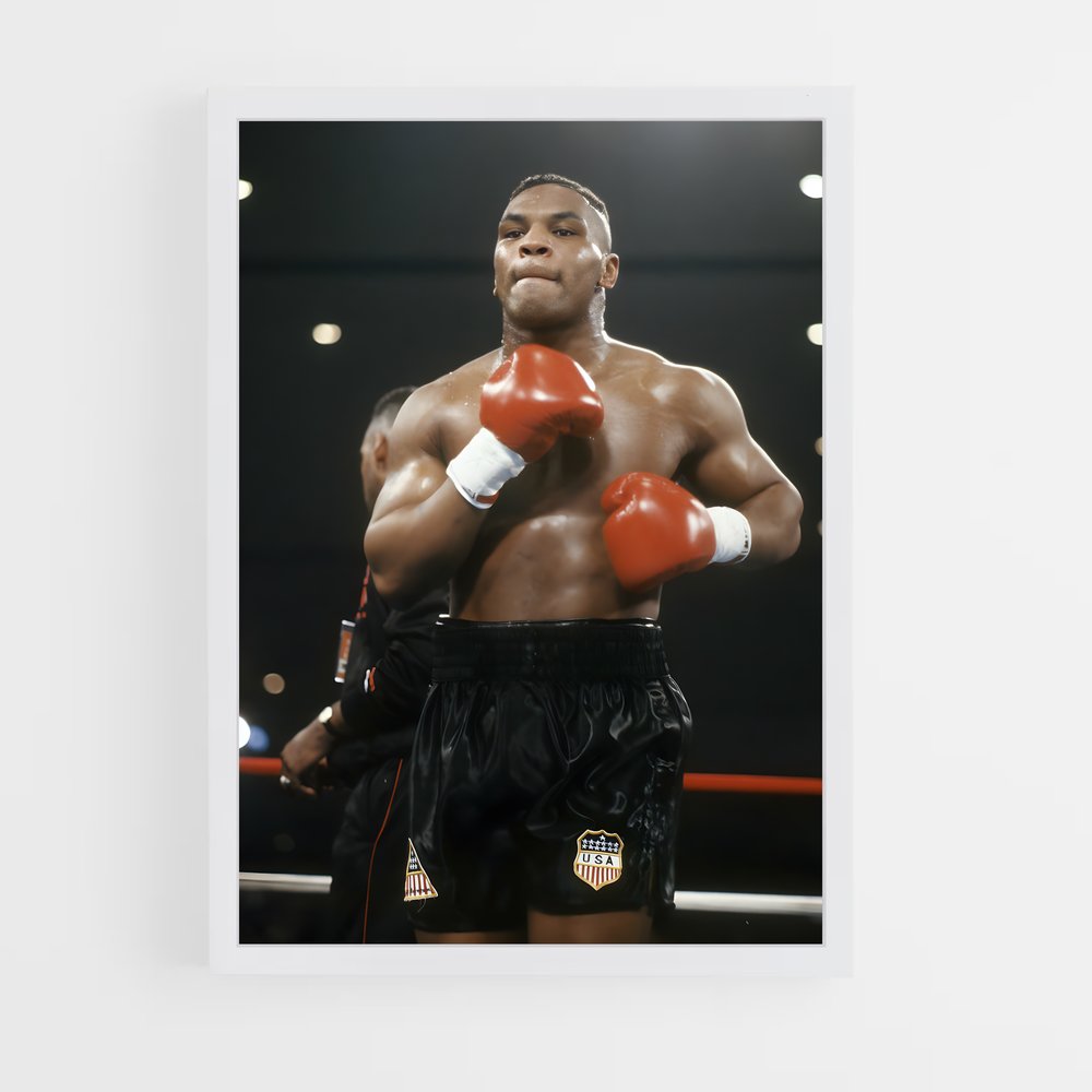 Poster Mike Tyson Ring – affiche Boxe (vue 3)