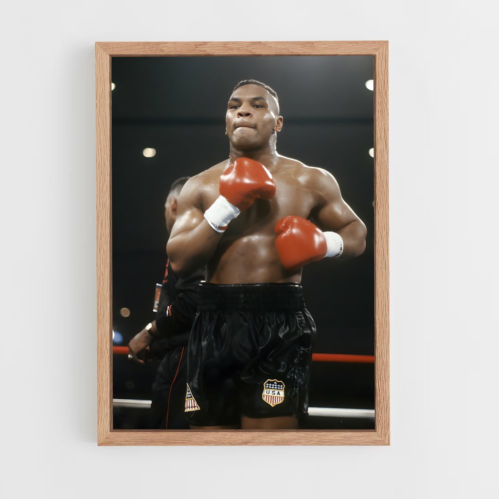Poster Mike Tyson Ring – affiche Boxe (vue 4)