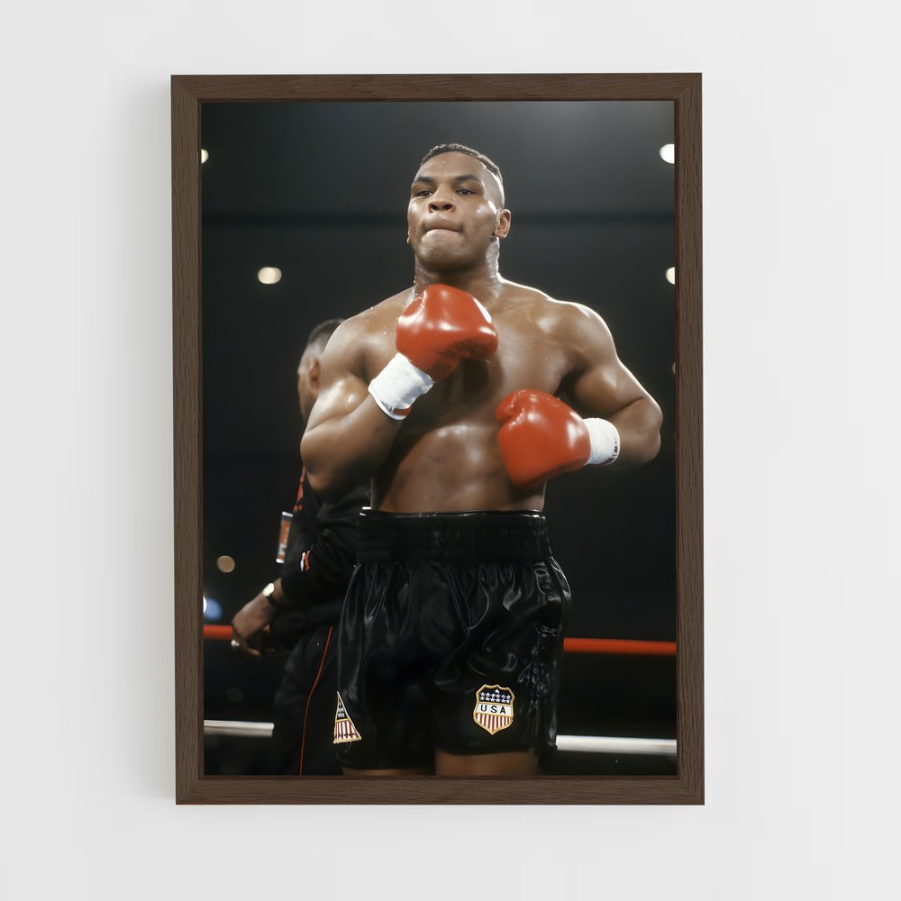 Poster Mike Tyson Ring – affiche Boxe (vue 5)