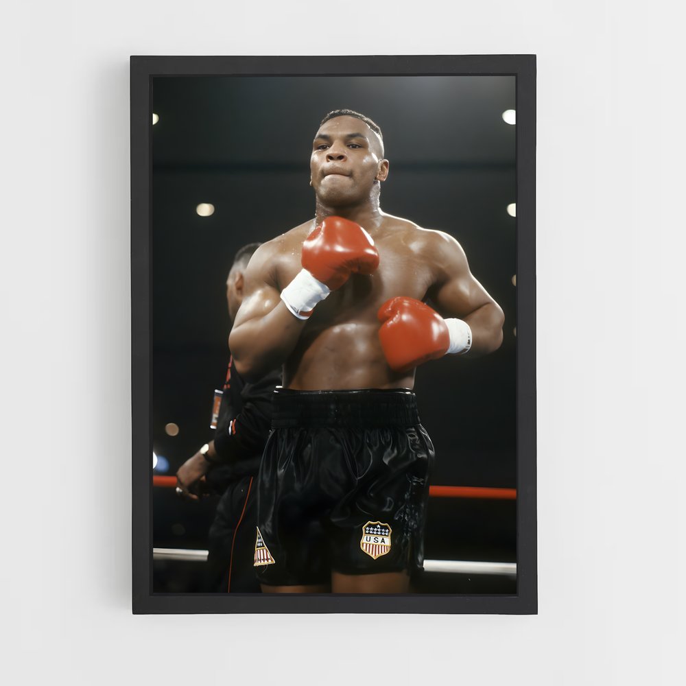 Poster Mike Tyson Ring – affiche Boxe (vue 2)