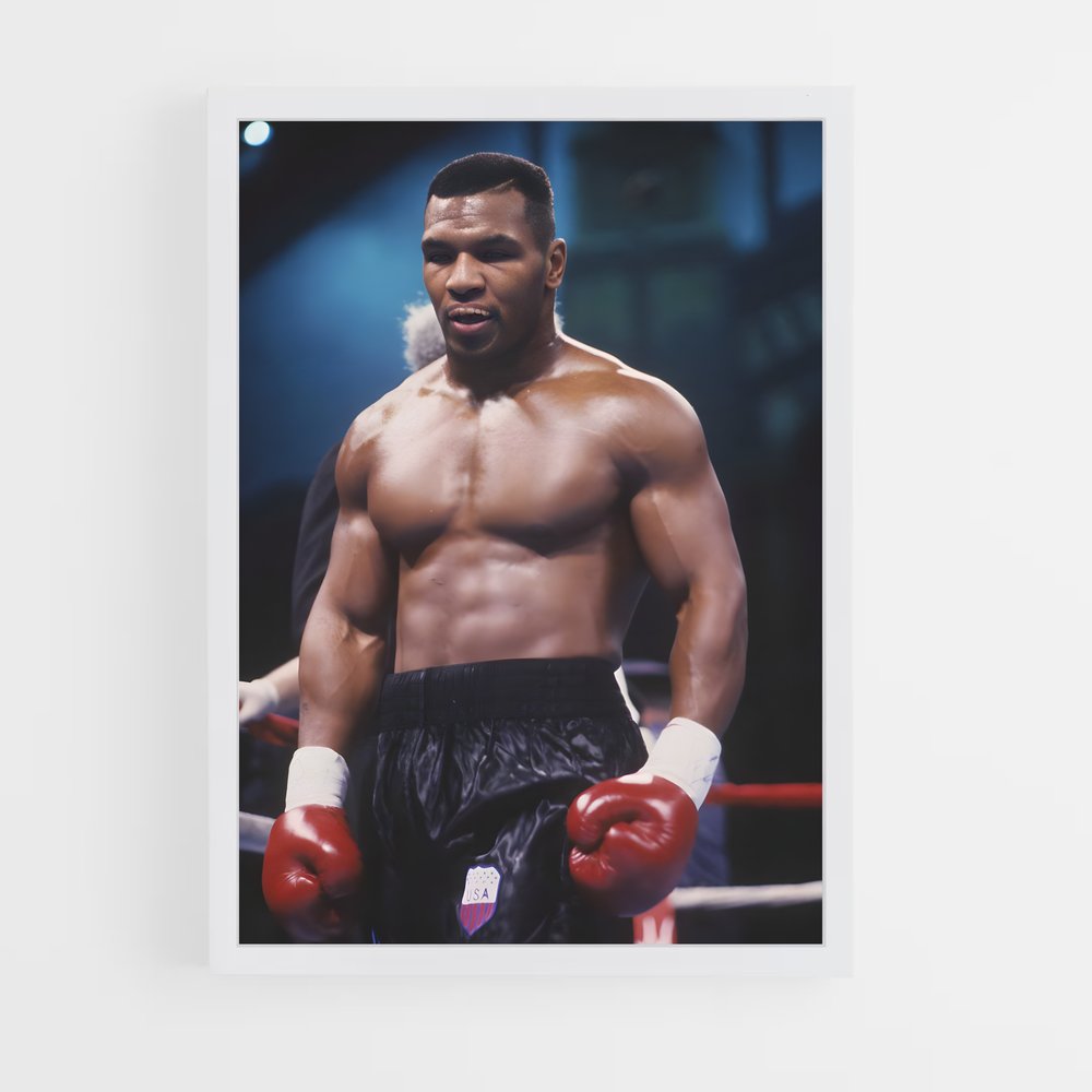 Poster Mike Tyson Muscle – affiche Boxe (vue 3)