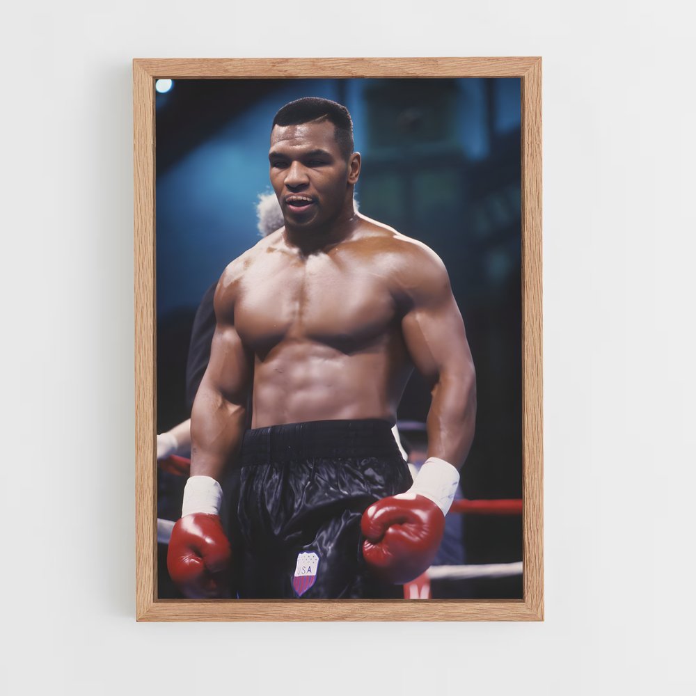 Poster Mike Tyson Muscle – affiche Boxe (vue 4)
