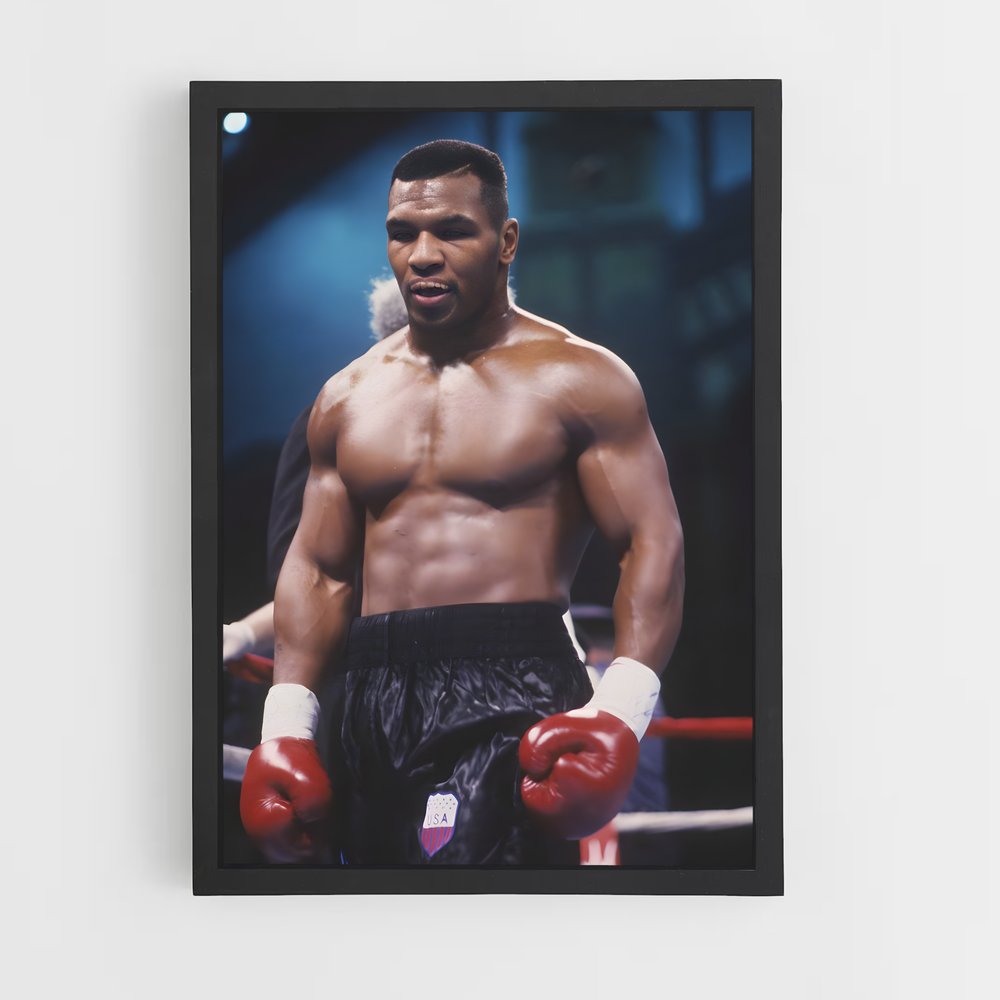 Poster Mike Tyson Muscle – affiche Boxe (vue 2)