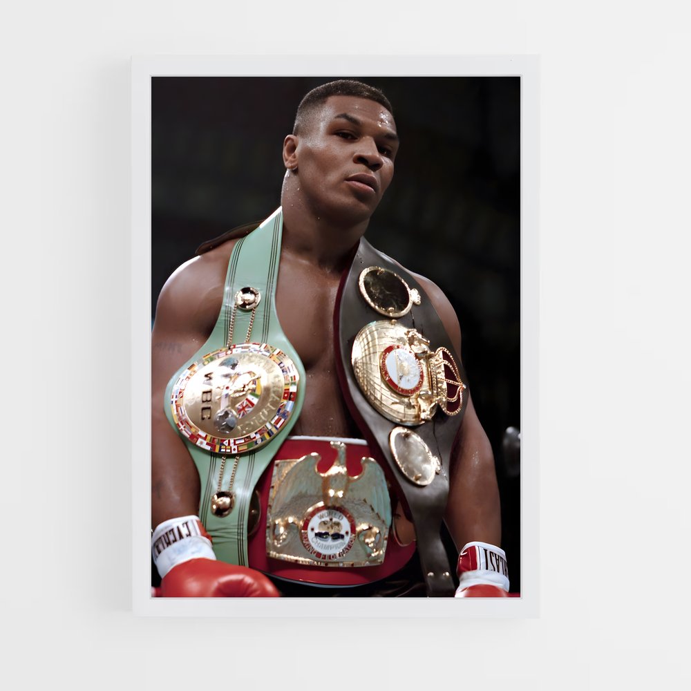 Poster Titres Mike Tyson – affiche Boxe (vue 3)