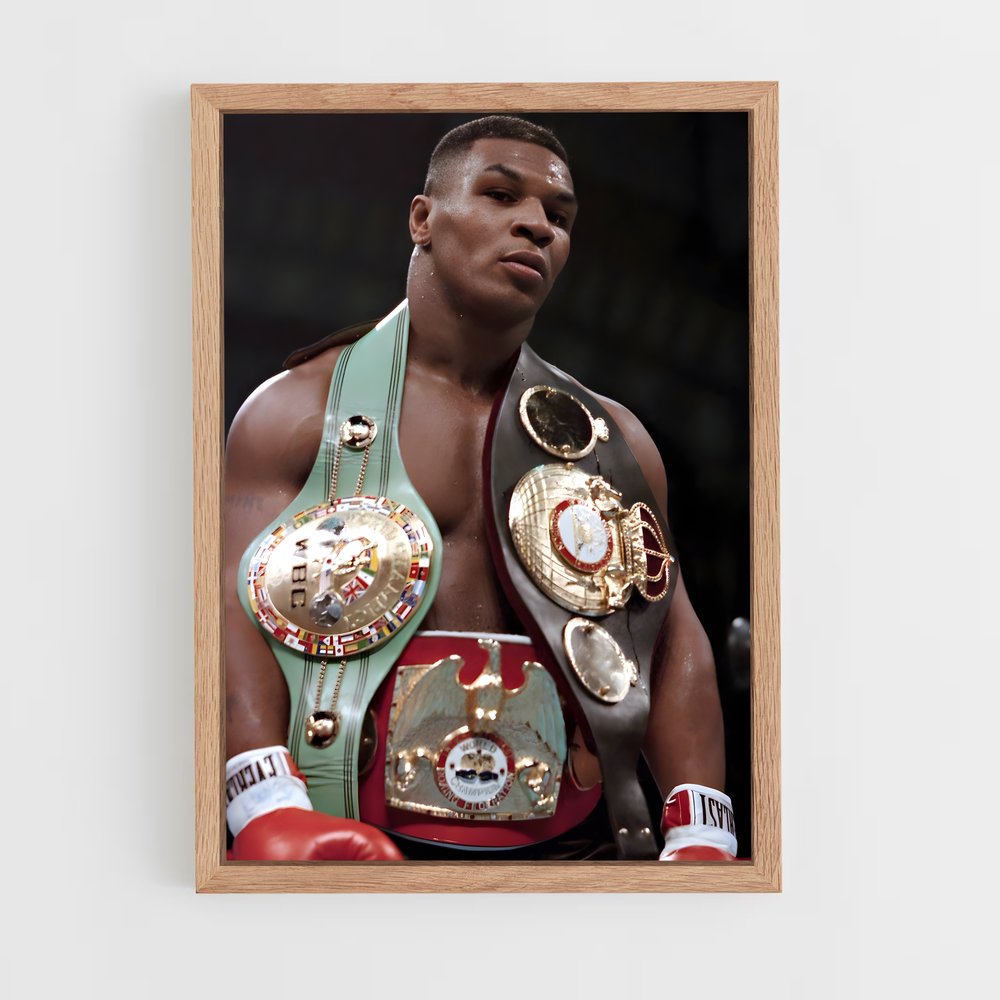 Poster Titres Mike Tyson – affiche Boxe (vue 4)