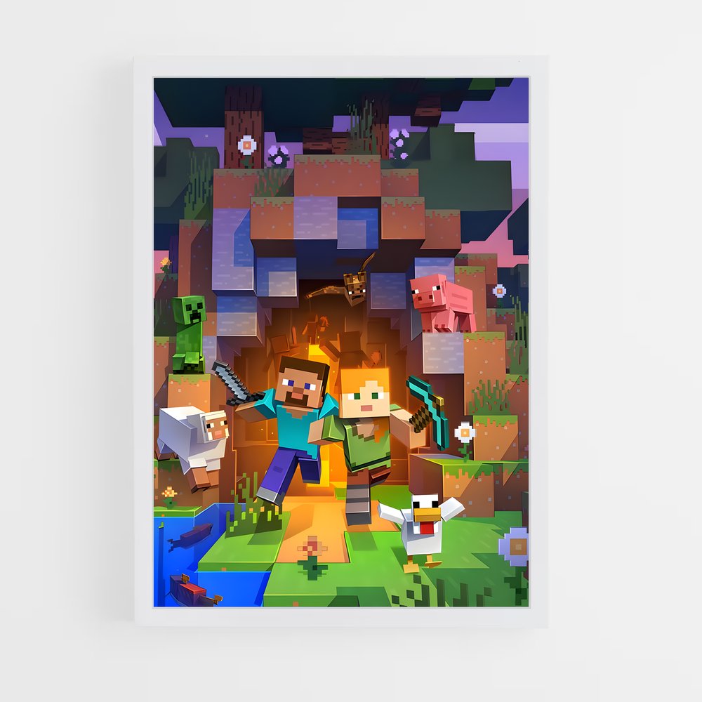 Affiche Minecraft (vue 3)