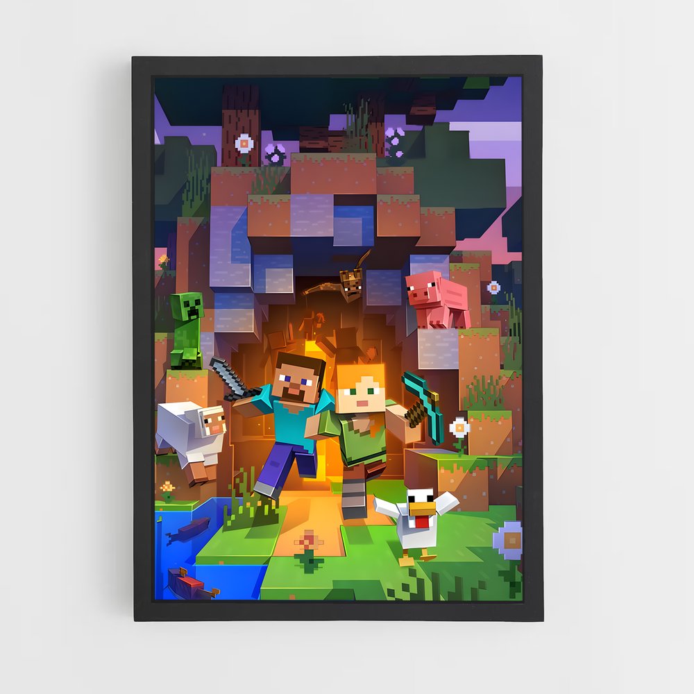 Affiche Minecraft (vue 2)