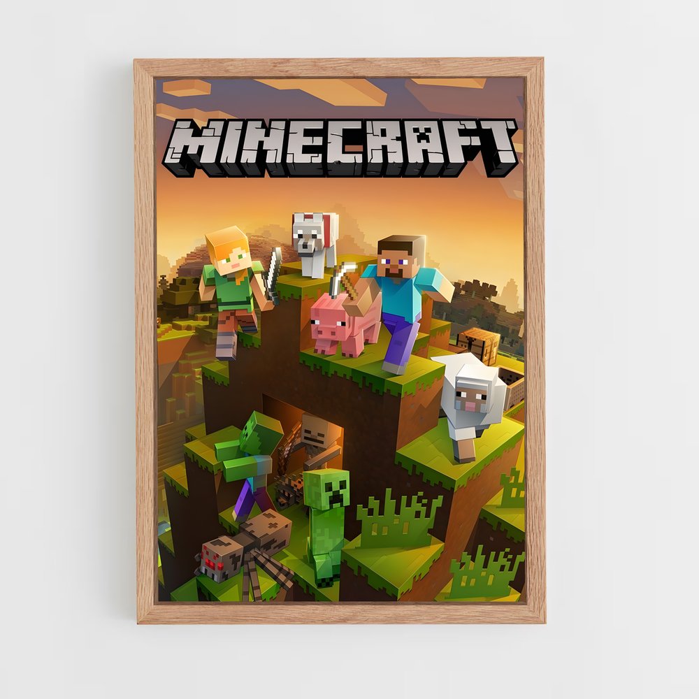 Poster Minecraft Aventure (vue 4)