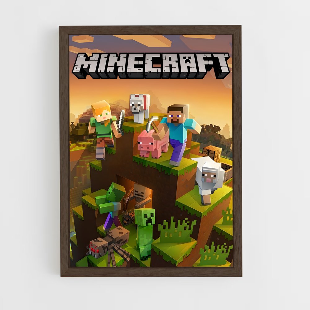 Poster Minecraft Aventure (vue 5)