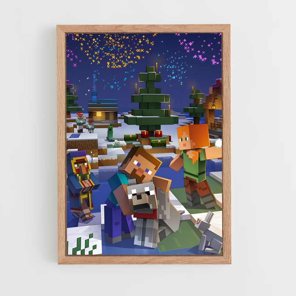 Poster Minecraft Chien (vue 4)