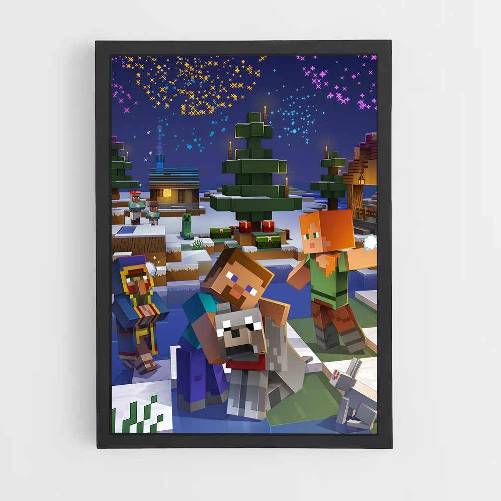 Poster Minecraft Chien (vue 2)