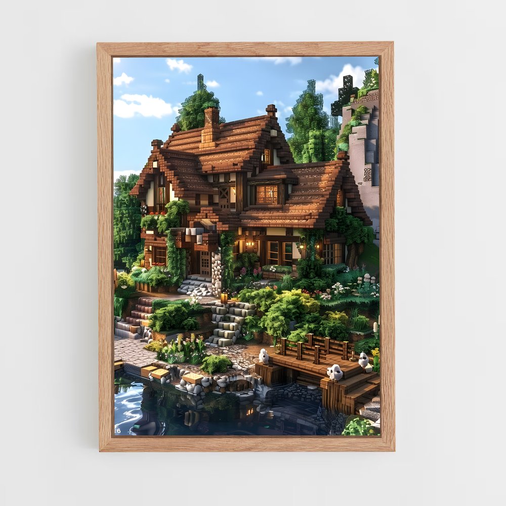 Poster Maison Minecraft (vue 4)