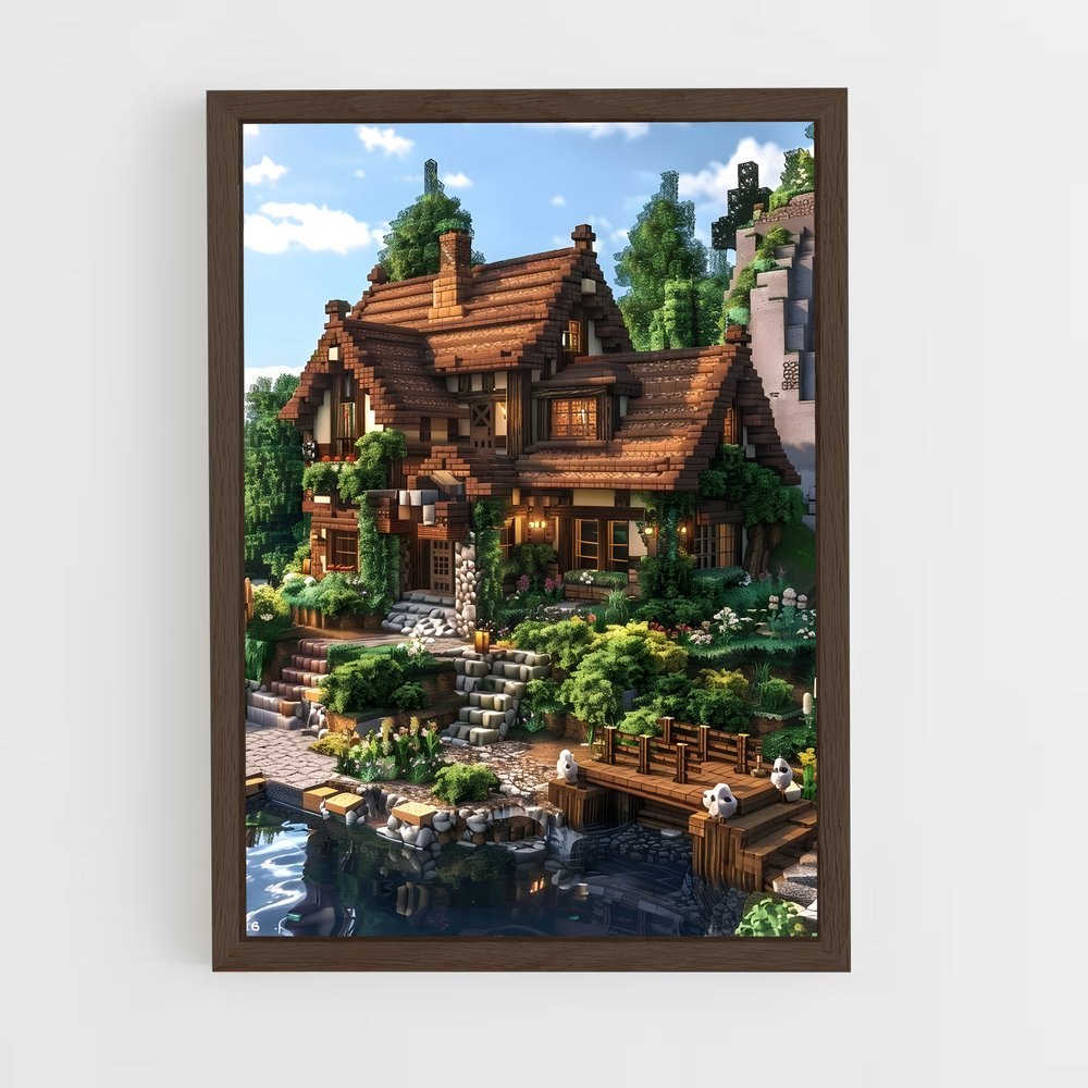 Poster Maison Minecraft (vue 5)