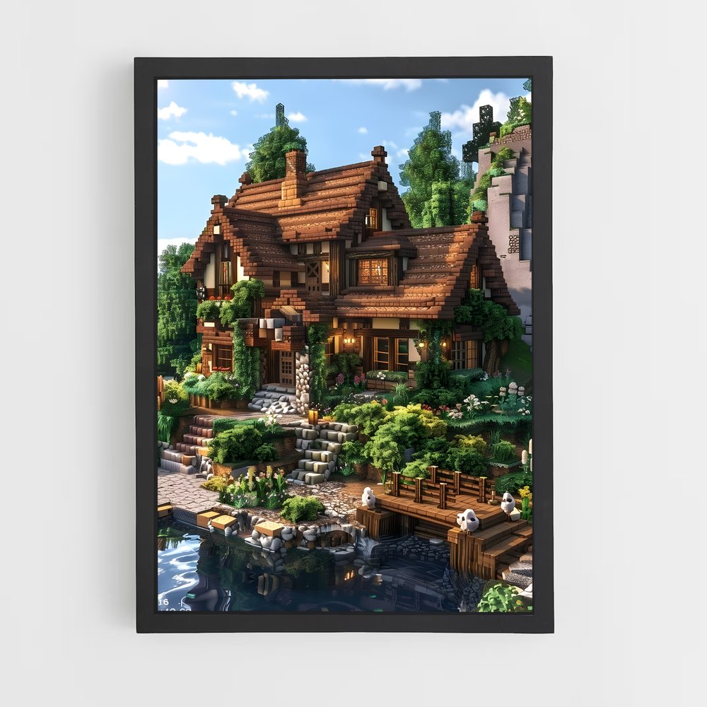 Poster Maison Minecraft (vue 2)