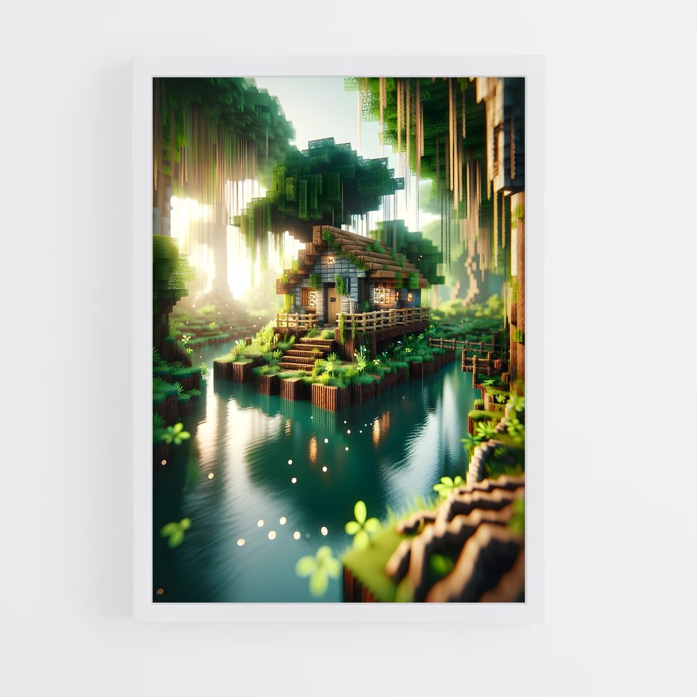 Poster Cabane Minecraft (vue 3)