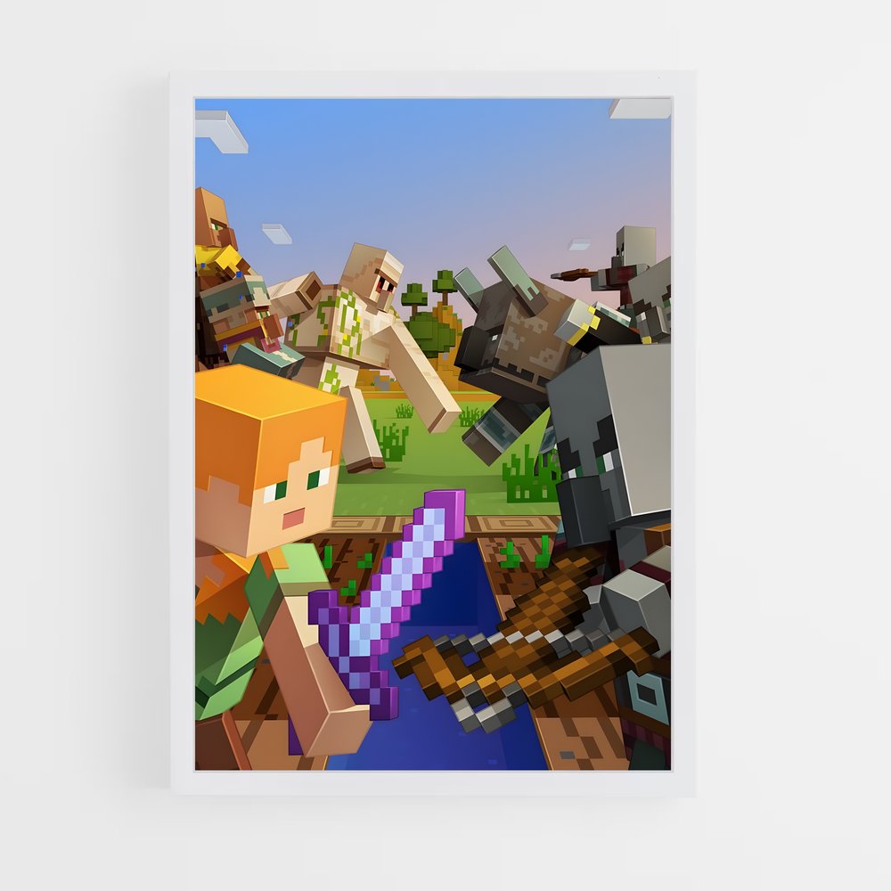 Poster Minecraft Combat (vue 3)