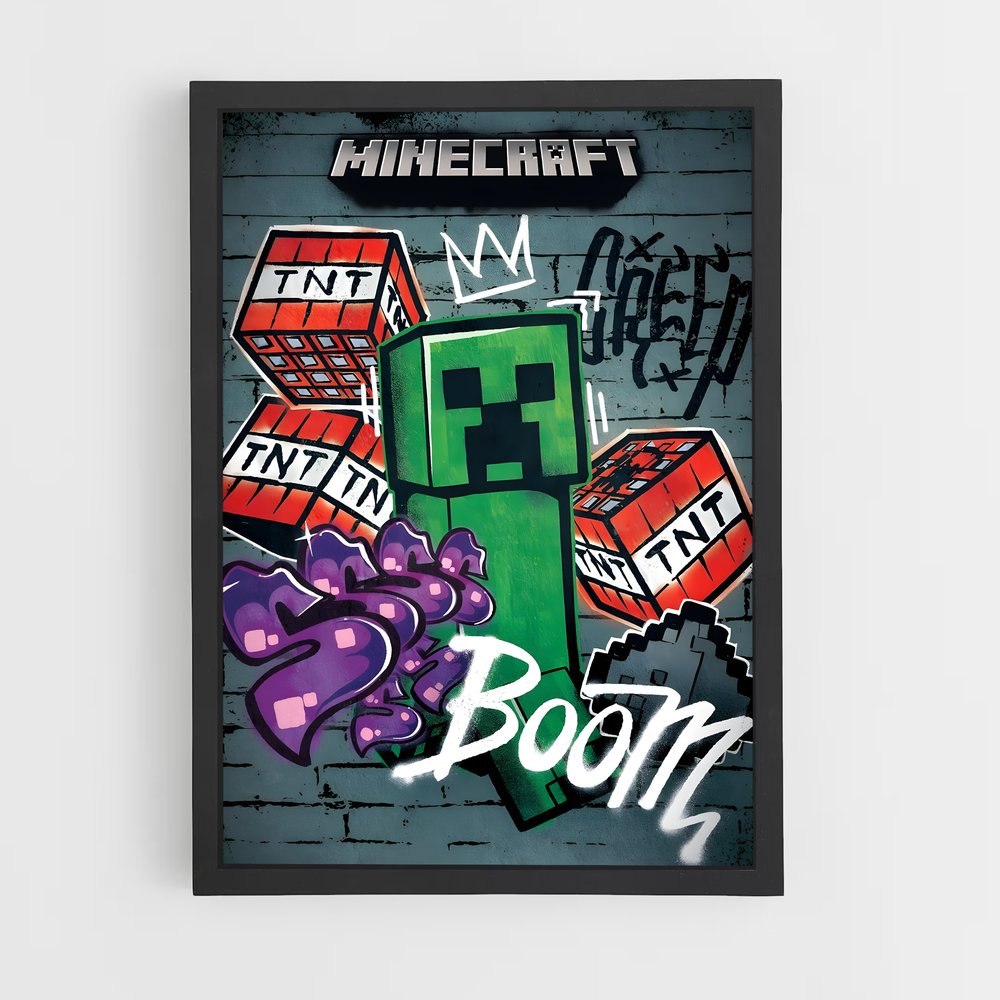 Poster Creeper TNT – affiche Minecraft (vue 2)