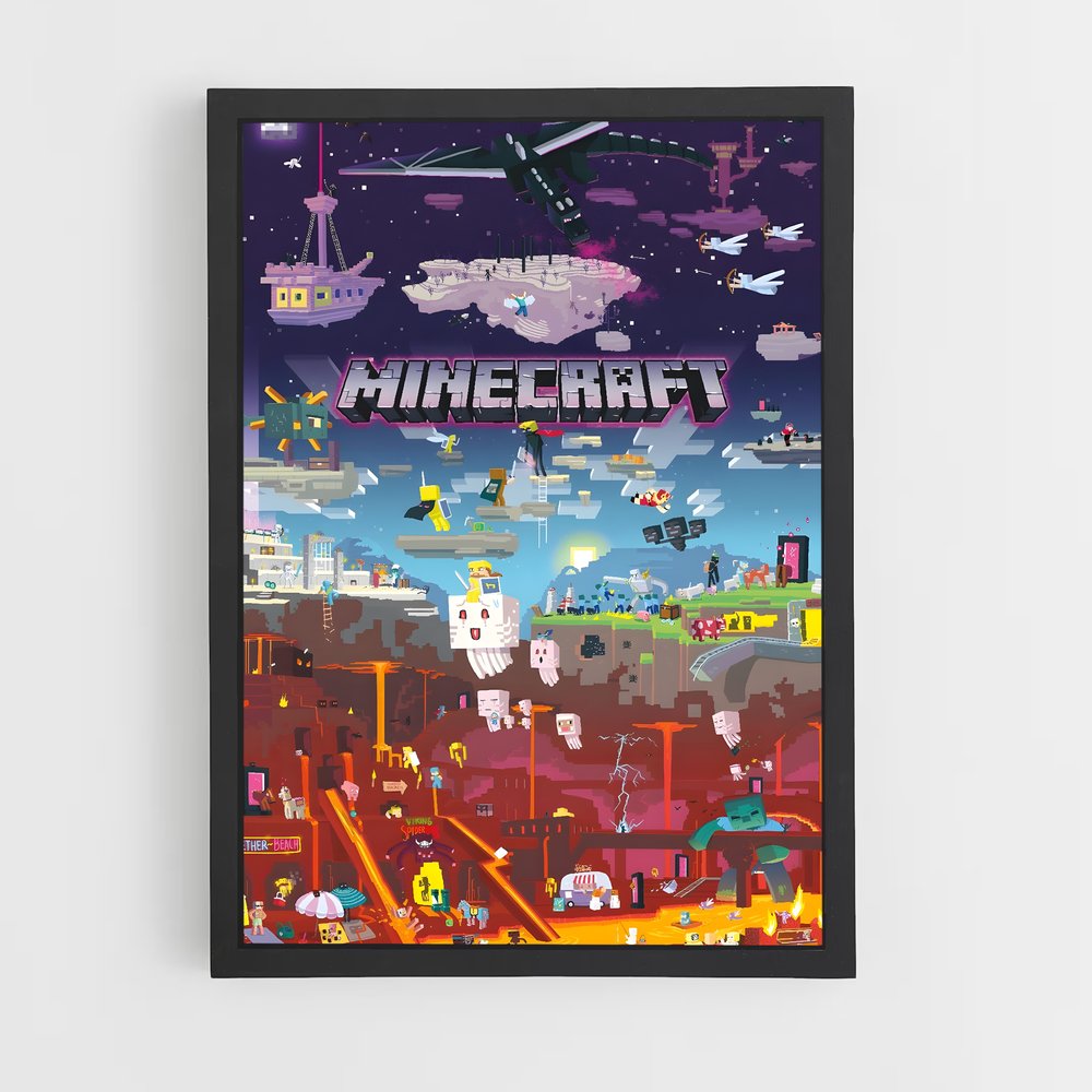 Poster Minecraft Jeu (vue 2)