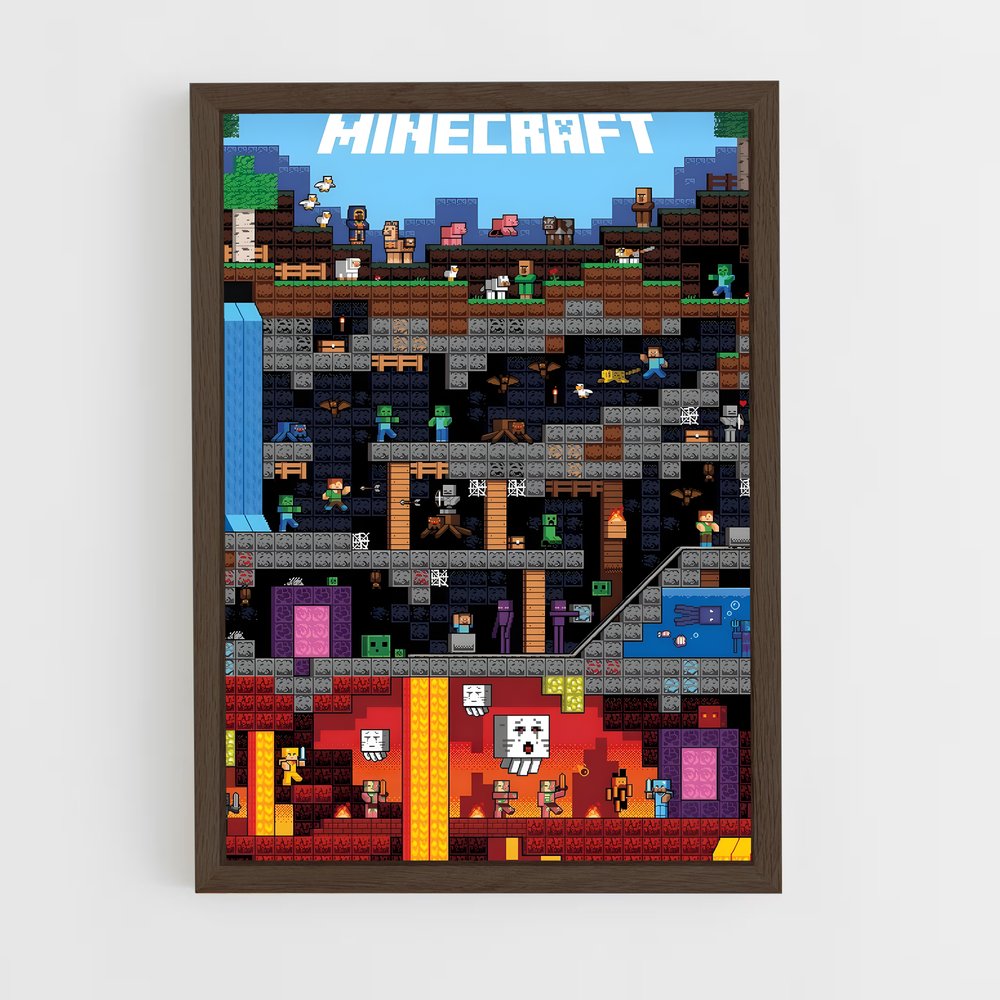 Poster Minecraft Monde (vue 5)