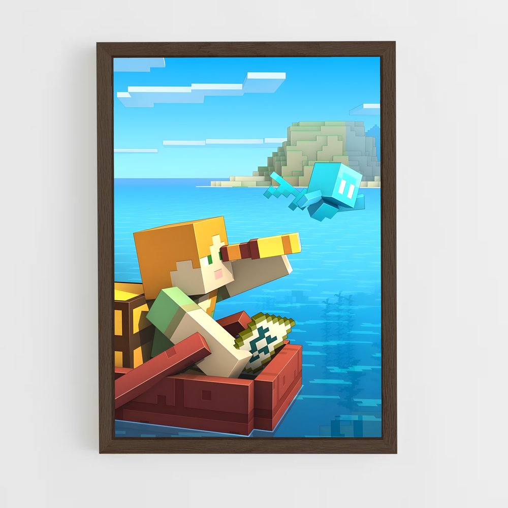 Poster Minecraft Bateau (vue 5)