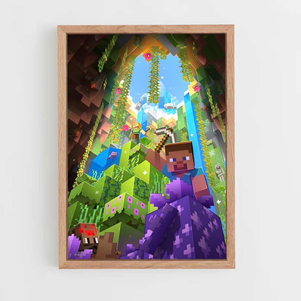 Poster Minecraft Caverne (vue 4)