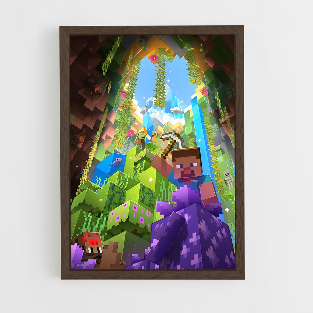 Poster Minecraft Caverne (vue 5)