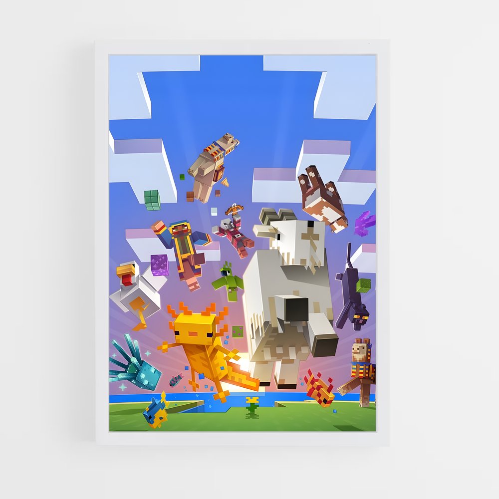 Poster Minecraft Mobs (vue 3)